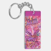 Cancer Poem Rainbow Pendant Sleutelhanger (Voorkant Links)