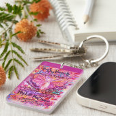 Cancer Poem Rainbow Pendant Sleutelhanger (Voorkant Rechts)