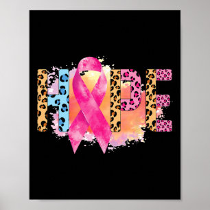 Cancer Rainbow In oktober Draag we Pink Hope Suppo Poster