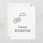 Cancer Rock Star! Zo trots op je! bemoediging Briefkaart (Voorkant / Achterkant)