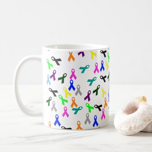 Cancer Ruban Mug (Avec donut)