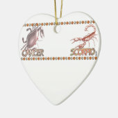 Cancer Scorpio-vriendelijkheid dierdiastrologie Keramisch Ornament (Links)