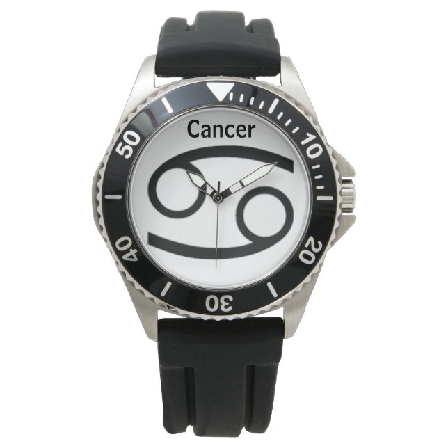 Cancer Signe du zodiaque. Montres pour hommes. (devant)