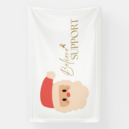 cancer. soutien Noël Bannière de Noël (Verticale)