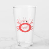 Cancer Star Sign Crab Glas (Achterkant)