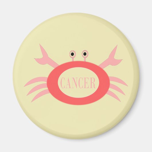 Cancer Star Sign Crab Magnet (Devant)