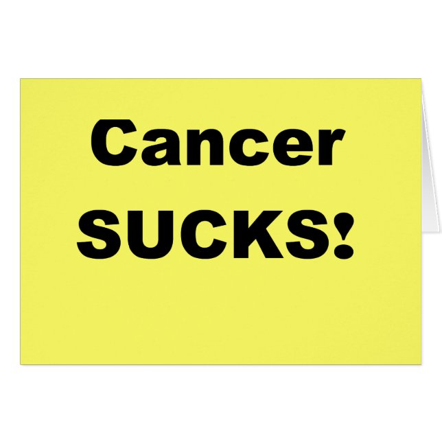 Cancer Sucks (Voorkant Horizontaal)