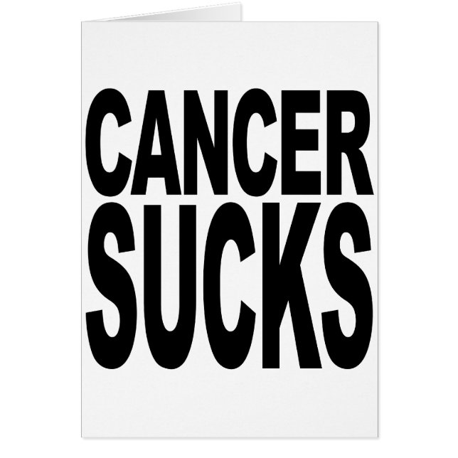 Cancer Sucks (Voorkant)