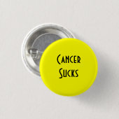 Cancer Sucks: Blader, Sarcoma/botkanker Ronde Button 3,2 Cm (Voorkant /achterkant)