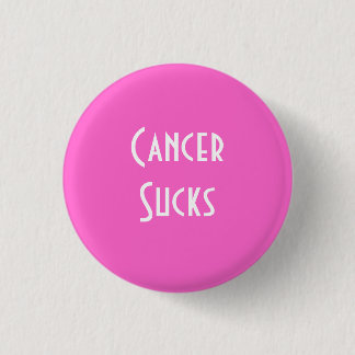 Cancer Sucks: Borstkanker Ronde Button 3,2 Cm