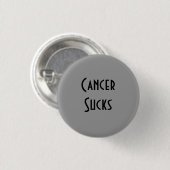 Cancer Sucks: Brain Cancer Ronde Button 3,2 Cm (Voorkant /achterkant)