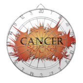 Cancer Sucks Dart Board Dartbord (Voorkant)