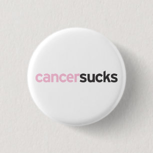 Cancer Sucks Ronde Button 3,2 Cm