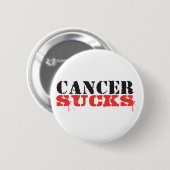 Cancer Sucks Ronde Button 5,7 Cm (Voorkant /achterkant)