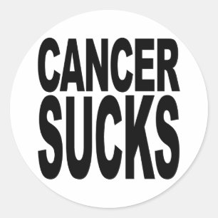 Cancer Sucks Ronde Sticker