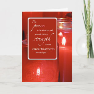 Cancer Support Religieuze Aanmoediging Vredesrood  Kaart