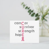 Cancer Survivor Briefkaart (Staand voorkant)