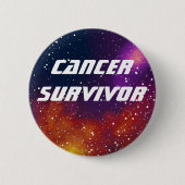 Cancer Survivor  Galaxy Identity Ronde Button 5,7 Cm (Voorkant)
