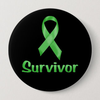 Cancer Survivor Green Ronde Button 4,0 Cm