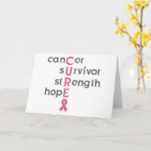 Cancer Survivor Kaart (Gele Bloem)