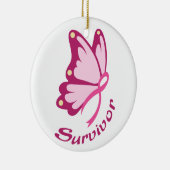 Cancer Survivor Keramisch Ornament (Rechts)