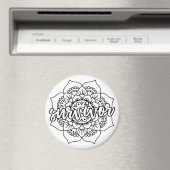 Cancer Survivor Mandala Magneet (Insitu (Vaatwasser))