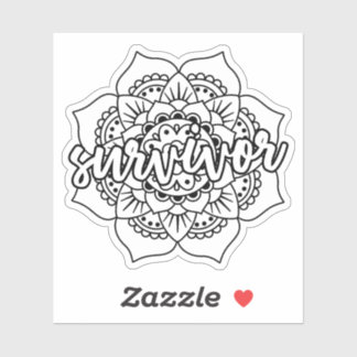 Cancer Survivor Mandala Sticker