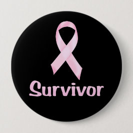 Cancer Survivor Pink Ronde Button 4,0 Cm