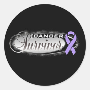 Cancer Survivor Ronde Sticker