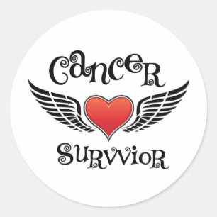 Cancer Survivor Ronde Sticker