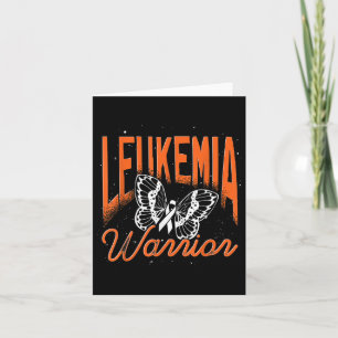 Cancer Warrior Oranje Ribbon Butterfly Leukemie Aw Kaart