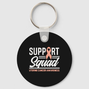 Cancer Warrior Support Squad Baarmoederkanker Awar Sleutelhanger
