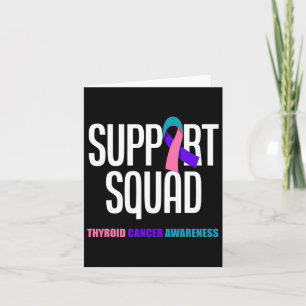 Cancer Warrior Support Squad Schildklierkanker 1 Kaart