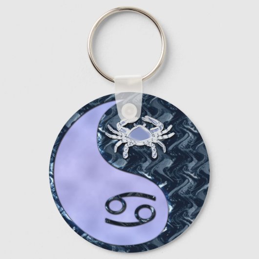 Cancer Yin Yang Sleutelhanger (Voorkant)