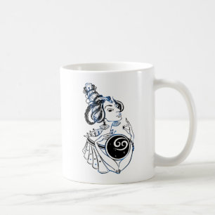 Cancer Zodiac Art Deco Lady Koffiemok