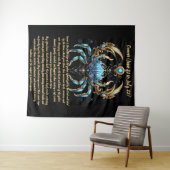 Cancer Zodiac Art Wandkleed (In Situ (horizontaal))