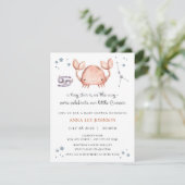 Cancer Zodiac Baby Shower Invitation (Debout devant)