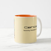 Cancer Zodiac café Mug Retro Design (Devant droit)