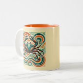 Cancer Zodiac café Mug Retro Design (Devant gauche)