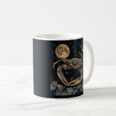 Cancer Zodiac Crabe Horoscope Panneau Café Mug (Devant droit)