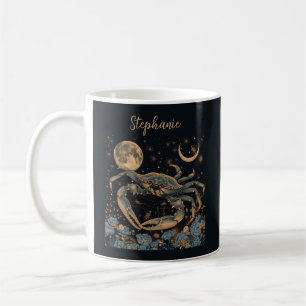 Cancer Zodiac Crabe Horoscope Panneau Café Mug