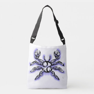 Cancer zodiac line art astrology crossbody tas