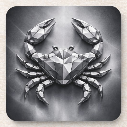 cancer zodiac sign bier onderzetter (Voorkant)