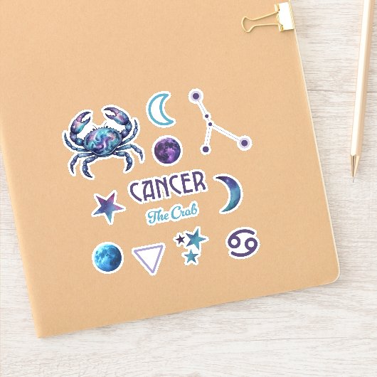 Cancer Zodiac Sticker Collection (Notitieboek)