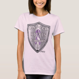 cancerkickinwarriors-Roze Baby Doll T-shirt