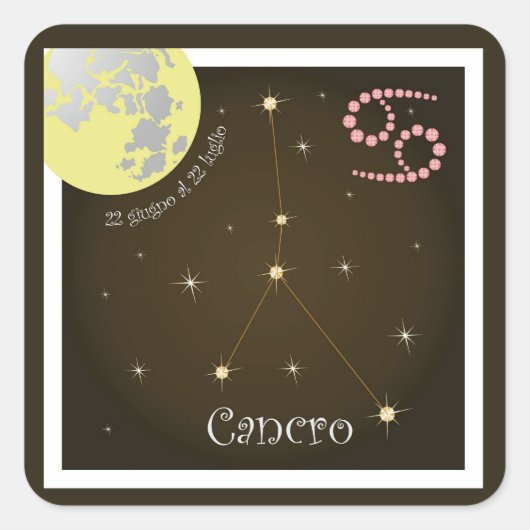 Cancro 22 giugno al 22 luglio autocollants (Devant)