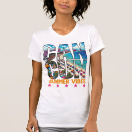 Cancun Beach Bliss Familie Vakantie Essentials T-shirt