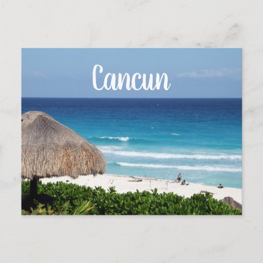 Cancun Beach Briefkaart (Voorkant)