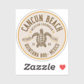 Cancun Beach Mexico | Paradise Beach Sticker (Vel)