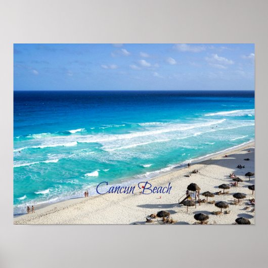 Cancun Beach, Mexico Poster (Voorkant)